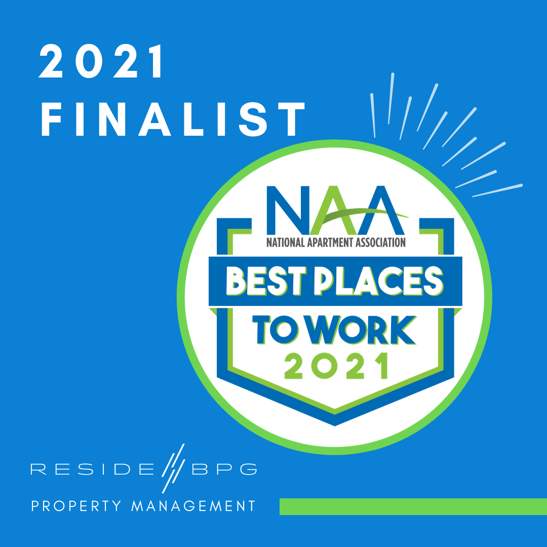 ResideBPG Named 2021 Finalist in NAA Best Places to Work Awards